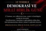 SATKOF VE USTKON GENEL BAŞKANI BAY’DAN TEMMUZ MESAJI